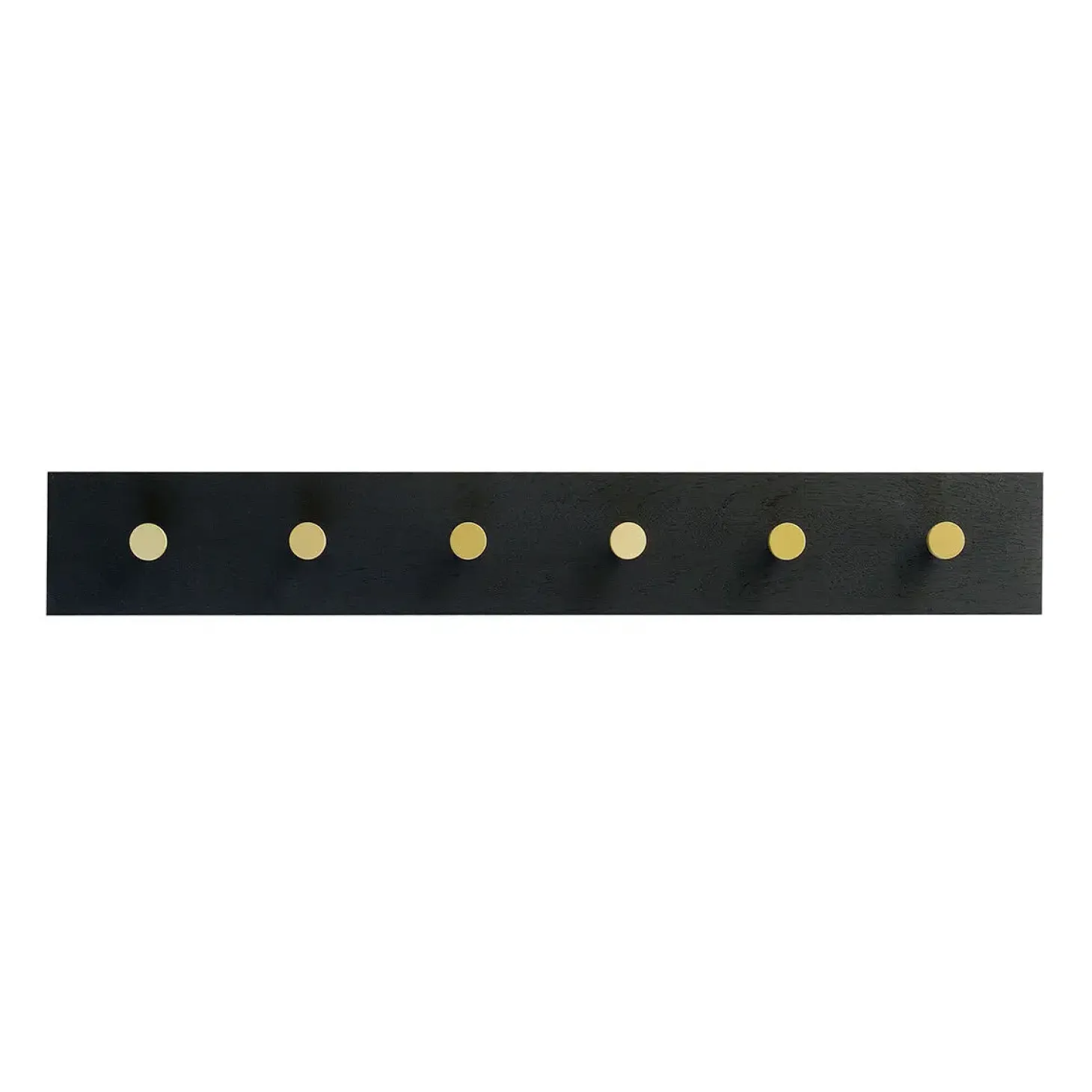 Moudhome - OAK Knagerække sort og messing - 70 cm