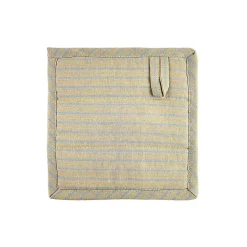 Moudhome - PURE grydelapper - sand/lys blå striber