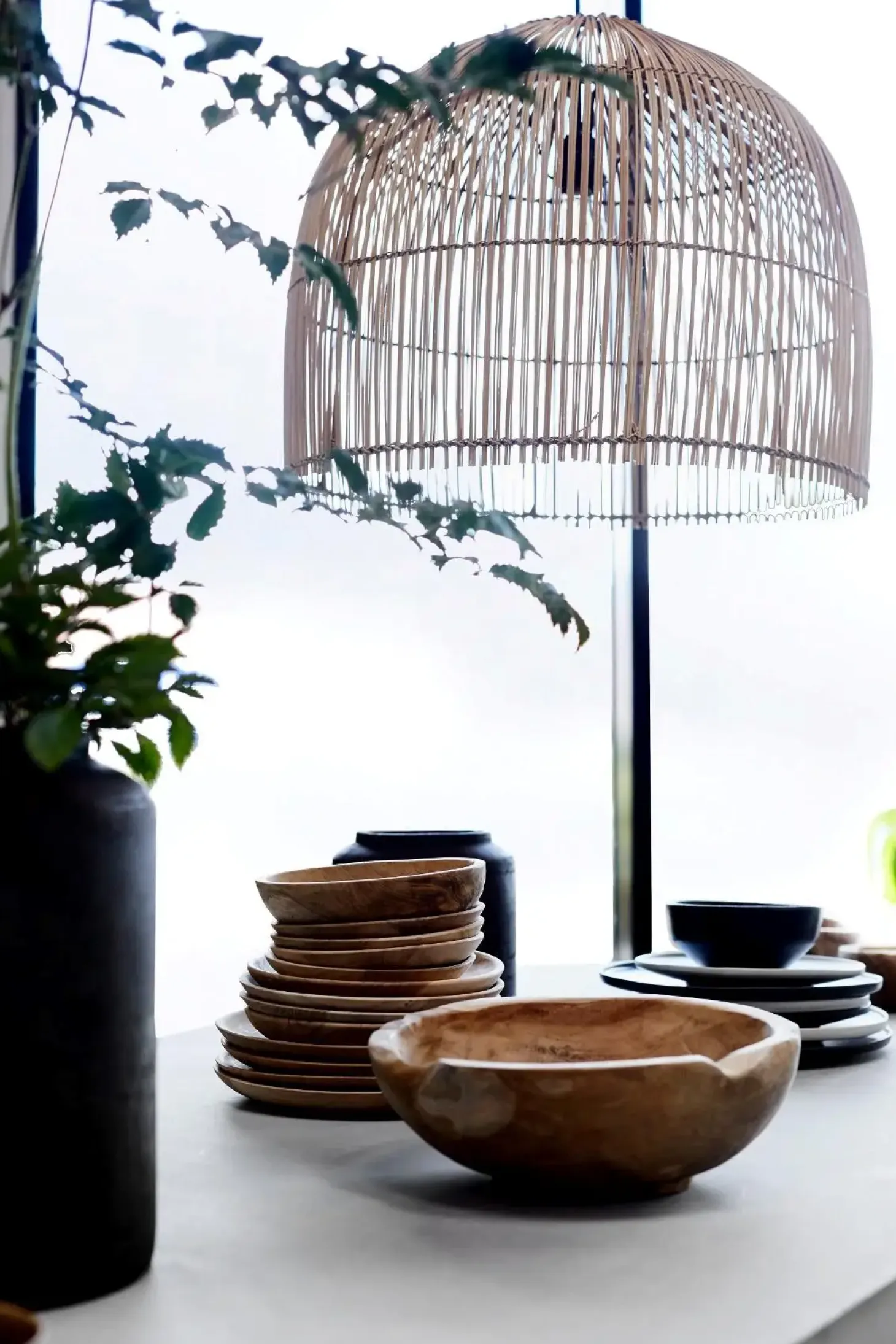 Muubs - Salatskål 30 - Teakrod - Natur