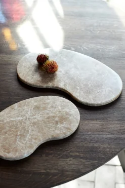 Muubs - Tapas bræt organisk Suji - Sand S - Marmor