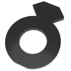 Neon Living - Napkin Ring - servietring - sort (4 stk. i en æske)