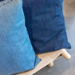 Never - Pudebetræk - Denim - Denim Light Blue - 50x50 cm