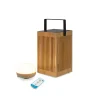 New Garden - Lanterne - Okinawa - Genopladelig med solceller og usb - Bambus