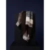 New Works - plaid i mohair wool - dark brown
