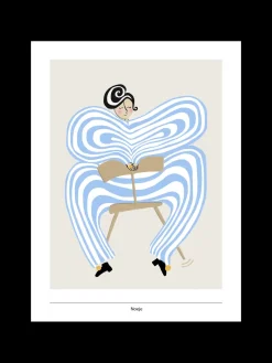 Noeje - Kunsttryk - Donna di Teatro, Blå