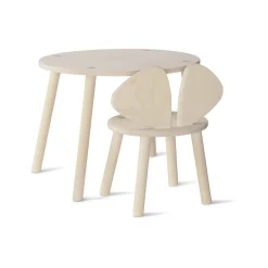 Nofred - Børnestol og bord - Mouse Chair & Table - Birk