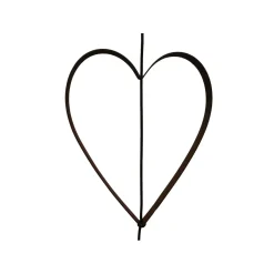Nordic By Hand - Hjerte Outline Rust til snoren - medium