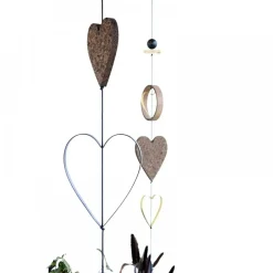 Nordic By Hand - Hjerte Outline Rust til snoren - large
