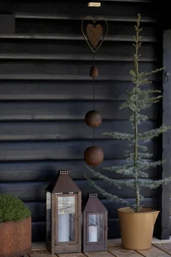 Nordic By Hand - Hjerte Outline Rust til snoren - large