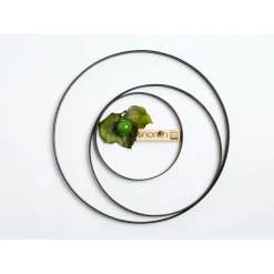 Nordic By Hand - Metal ring i rust til snoren - diameter 20 cm
