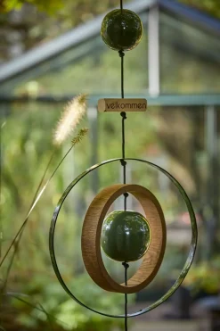 Nordic By Hand - metalkugle i grøn - small