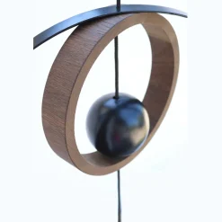 Nordic By Hand - Ring i røget eg til snoren - Ø 20 cm