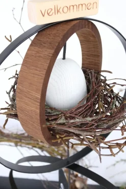 Nordic By Hand - Ring i røget eg til snoren - Ø 20 cm