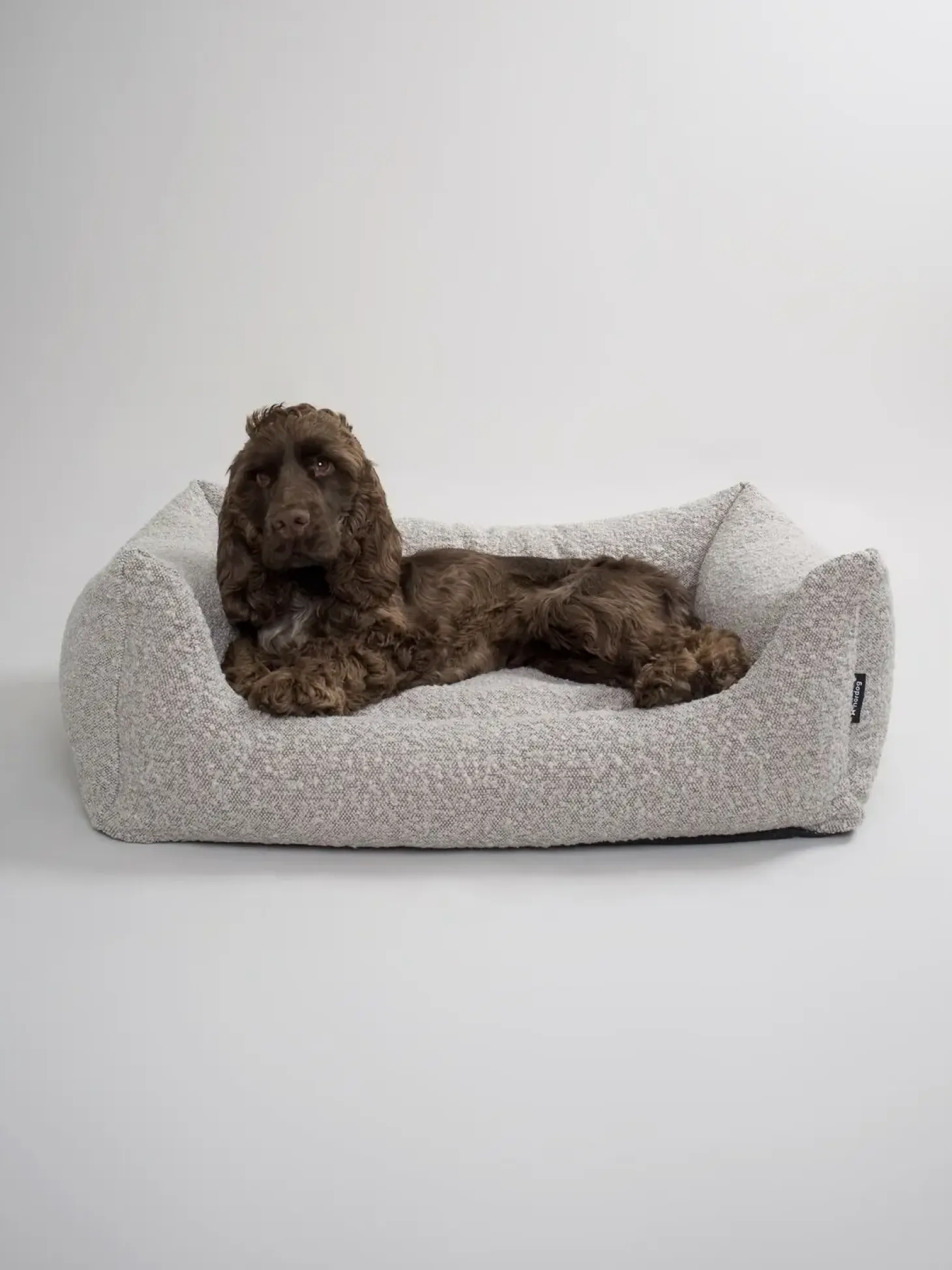 Nordog - Billy Bouclé hundeseng Taupe - Large - 100 x 78 x 28 cm