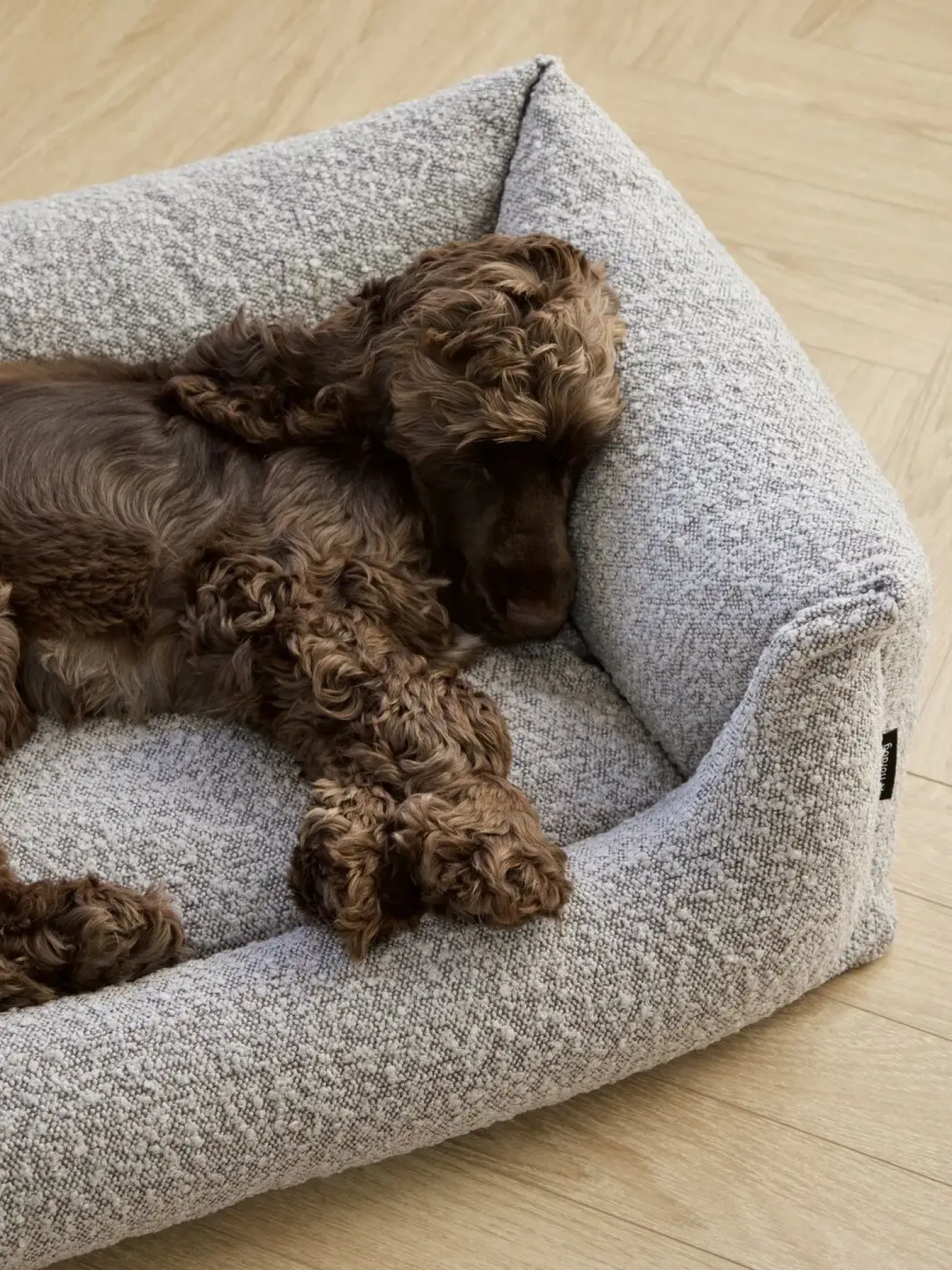 Nordog - Billy Bouclé hundeseng Taupe - Large - 100 x 78 x 28 cm