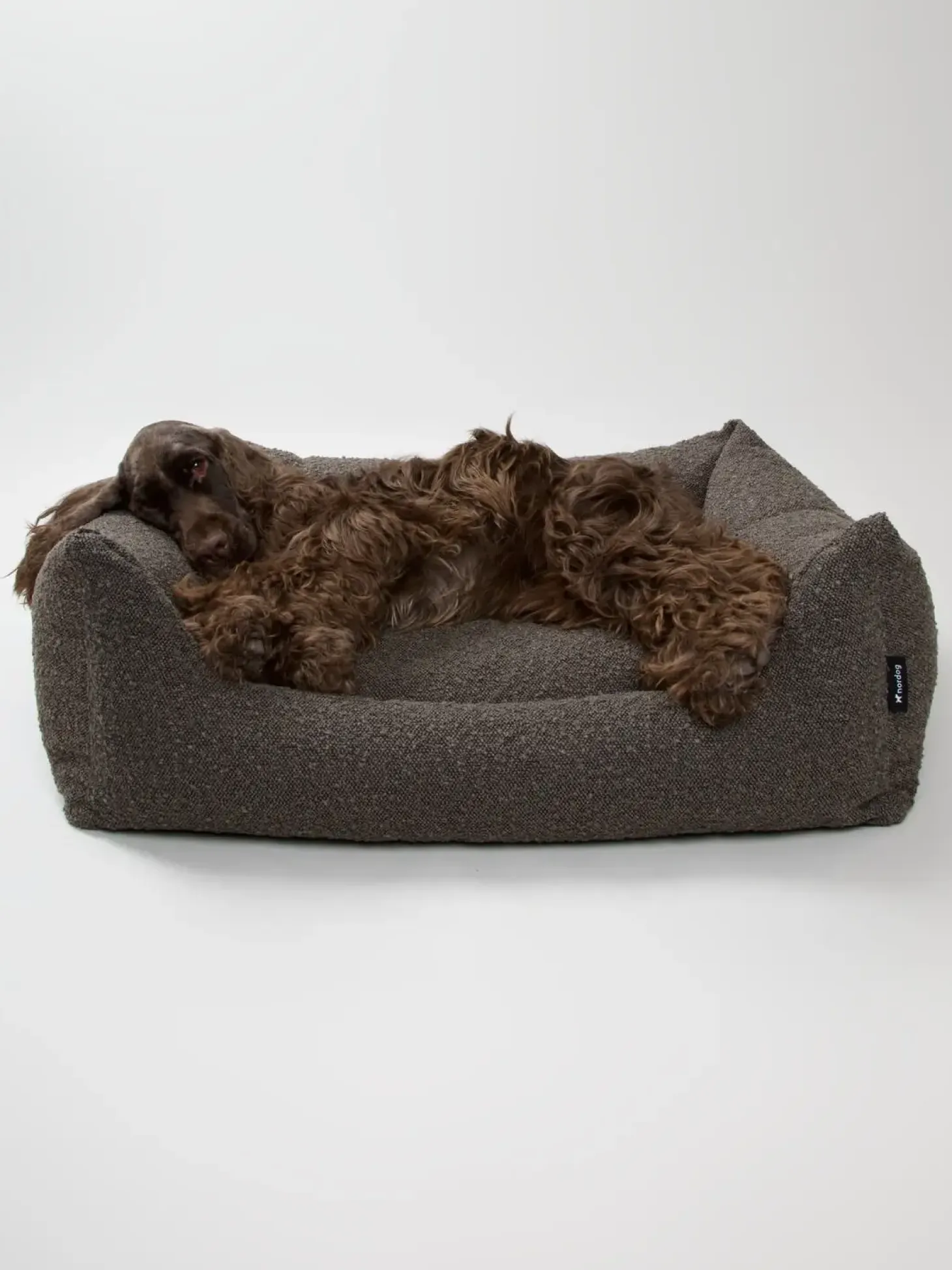 Nordog - Billy Bouclé hundeseng Mocca - Large - 100 x 78 x 28 cm