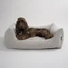 Nordog - Billy Bouclé hundeseng Taupe - medium - 80 x 60 x 26 cm