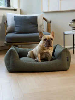Nordog - Billy Bouclé hundeseng - Moss - Large - 100x78x28 cm