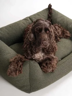 Nordog - Billy Bouclé hundeseng - Moss - Large - 100x78x28 cm