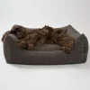 Nordog - Billy Bouclé hundeseng Mocca - medium - 80 x 60 x 26 cm