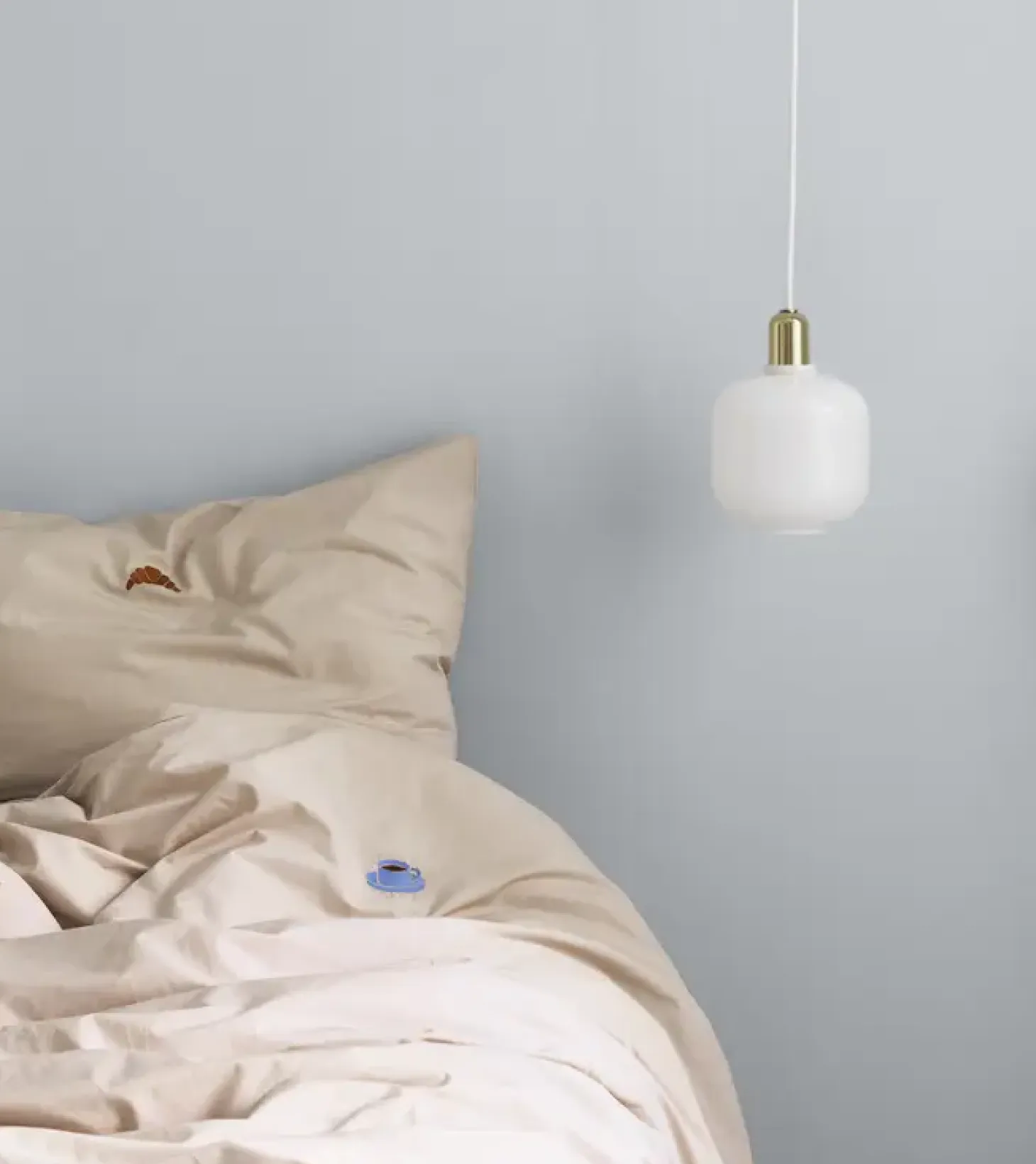 Normann Copenhagen - Amp Lamp Glass Small - Mat hvid