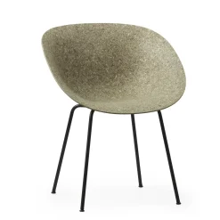 Normann Copenhagen - Armstol - Mat Chair - Seaweed - Sort/Stål