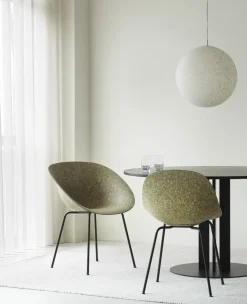 Normann Copenhagen - Armstol - Mat Chair - Seaweed - Sort/Stål