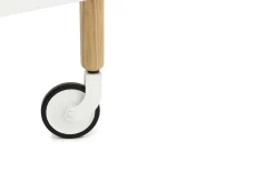 Normann Copenhagen - Block Table - Hvid med ben i Eg