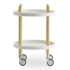 Normann Copenhagen - Block Table Ø45 cm - Hvid med ben i EG