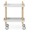Normann Copenhagen - Block Table - Lys grå med ben i Eg