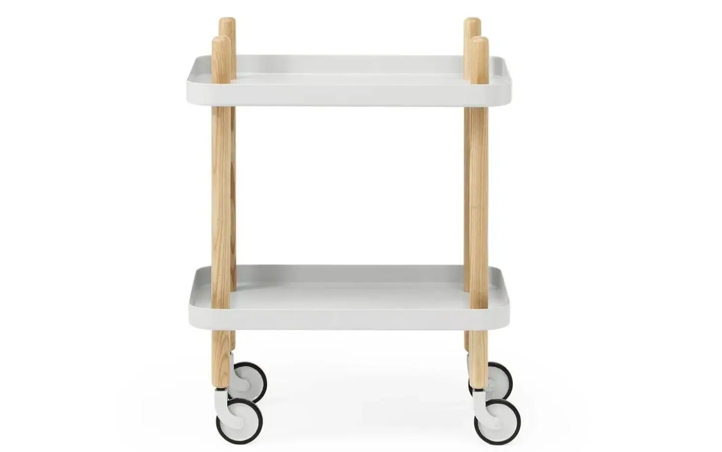 Normann Copenhagen - Block Table - Lys grå med ben i Eg