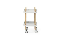 Normann Copenhagen - Block Table - Lys grå med ben i Eg