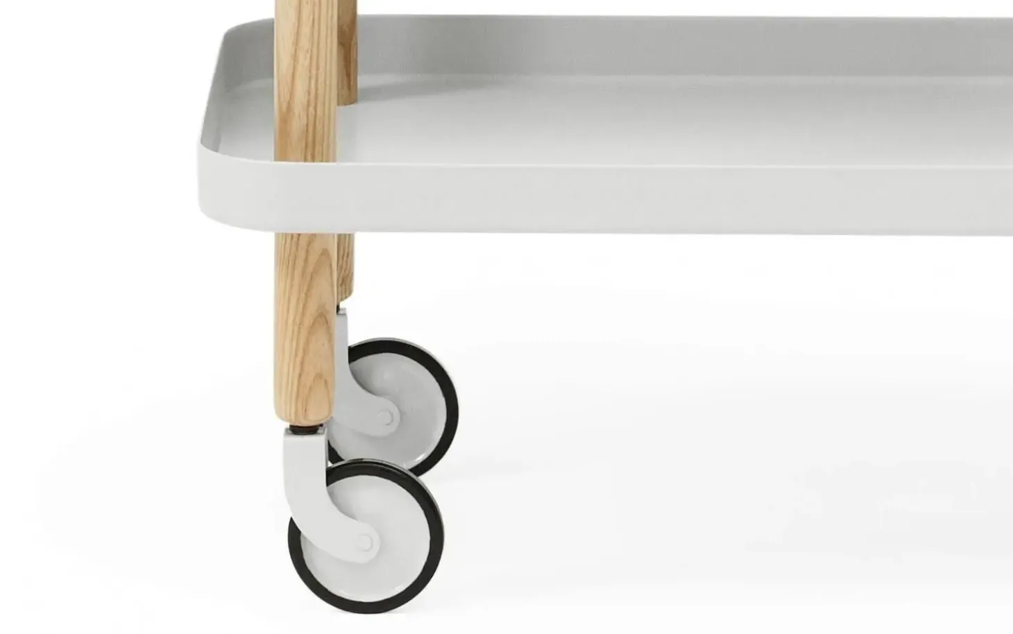 Normann Copenhagen - Block Table - Lys grå med ben i Eg