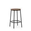 Normann Copenhagen - Circa Barstool 65 cm Uph. Black Steel