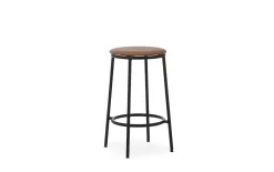 Normann Copenhagen - Circa Barstool 65 cm Uph. Black Steel