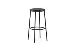 Normann Copenhagen - Circa Barstool 75 cm Uph. Black Steel