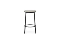 Normann Copenhagen - Circa Barstool 65 cm Uph. Black Steel