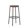 Normann Copenhagen - Circa Barstool 75 cm Uph. Black Steel