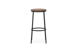 Normann Copenhagen - Circa Barstool 75 cm Uph. Black Steel