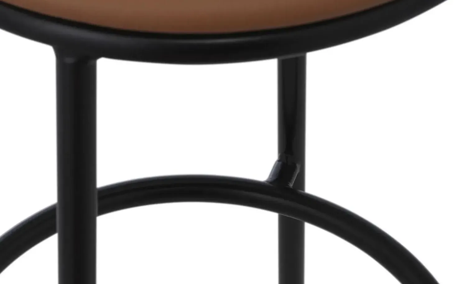 Normann Copenhagen - Circa Barstool 75 cm Uph. Black Steel
