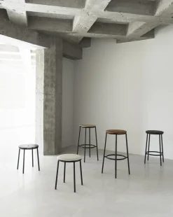 Normann Copenhagen - Circa Barstool 75 cm Uph. Black Steel