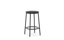 Normann Copenhagen - Circa Barstool 65 cm Uph. Black Steel