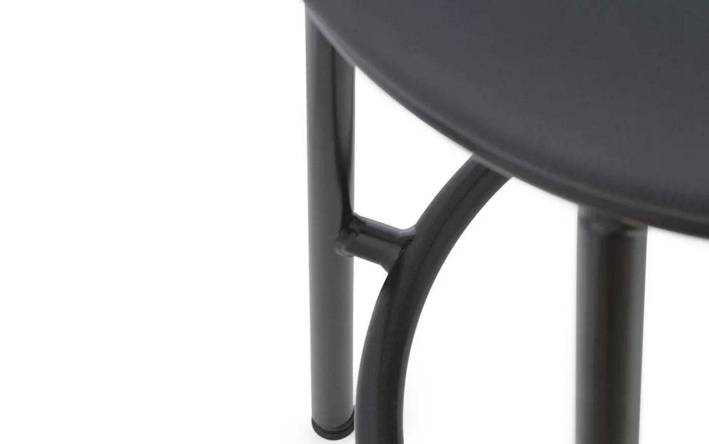 Normann Copenhagen - Circa Barstool 65 cm Uph. Black Steel