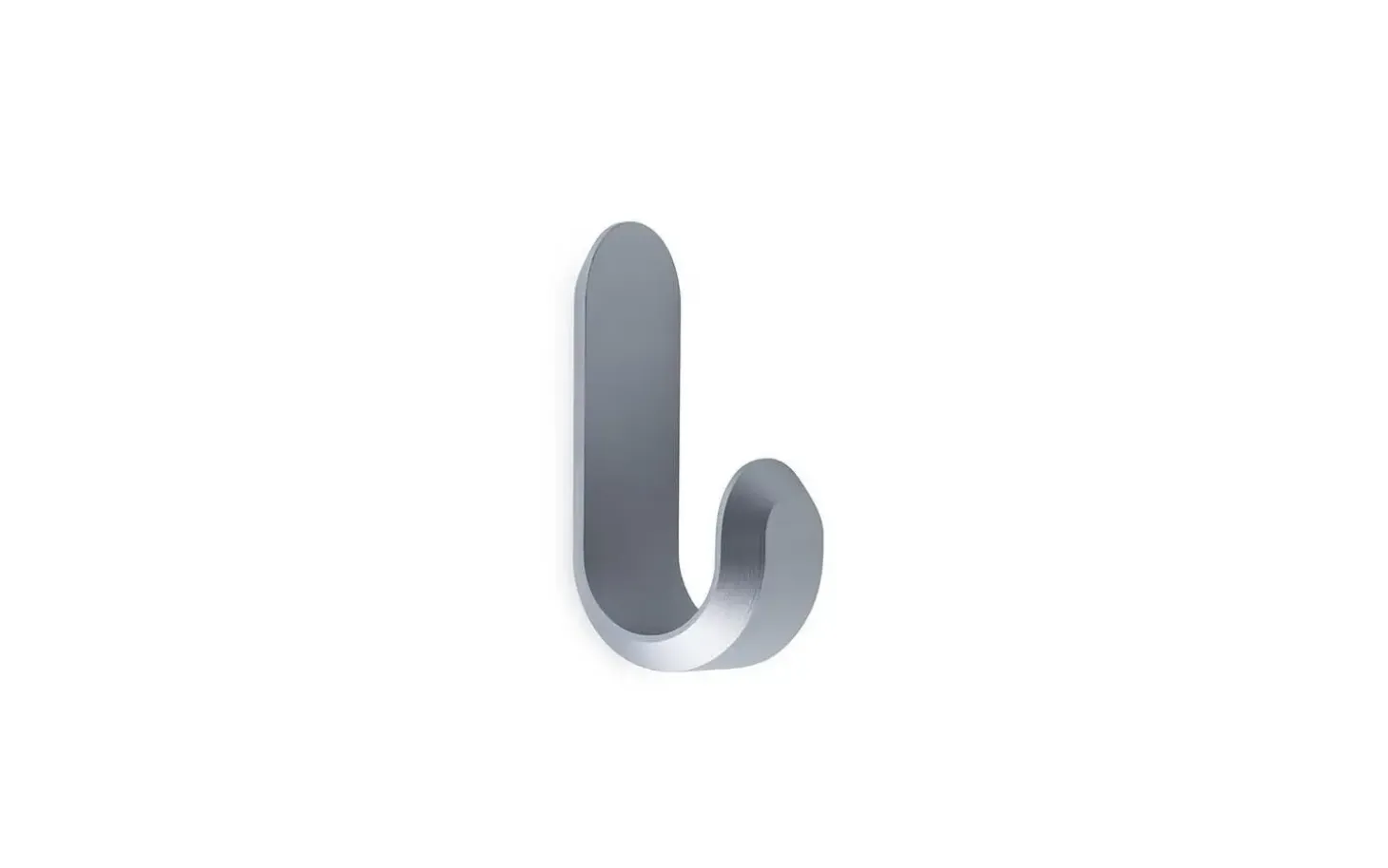 Normann Copenhagen - Curve Mini Knage - sæt med 2 styk - Mat sølvfarvet
