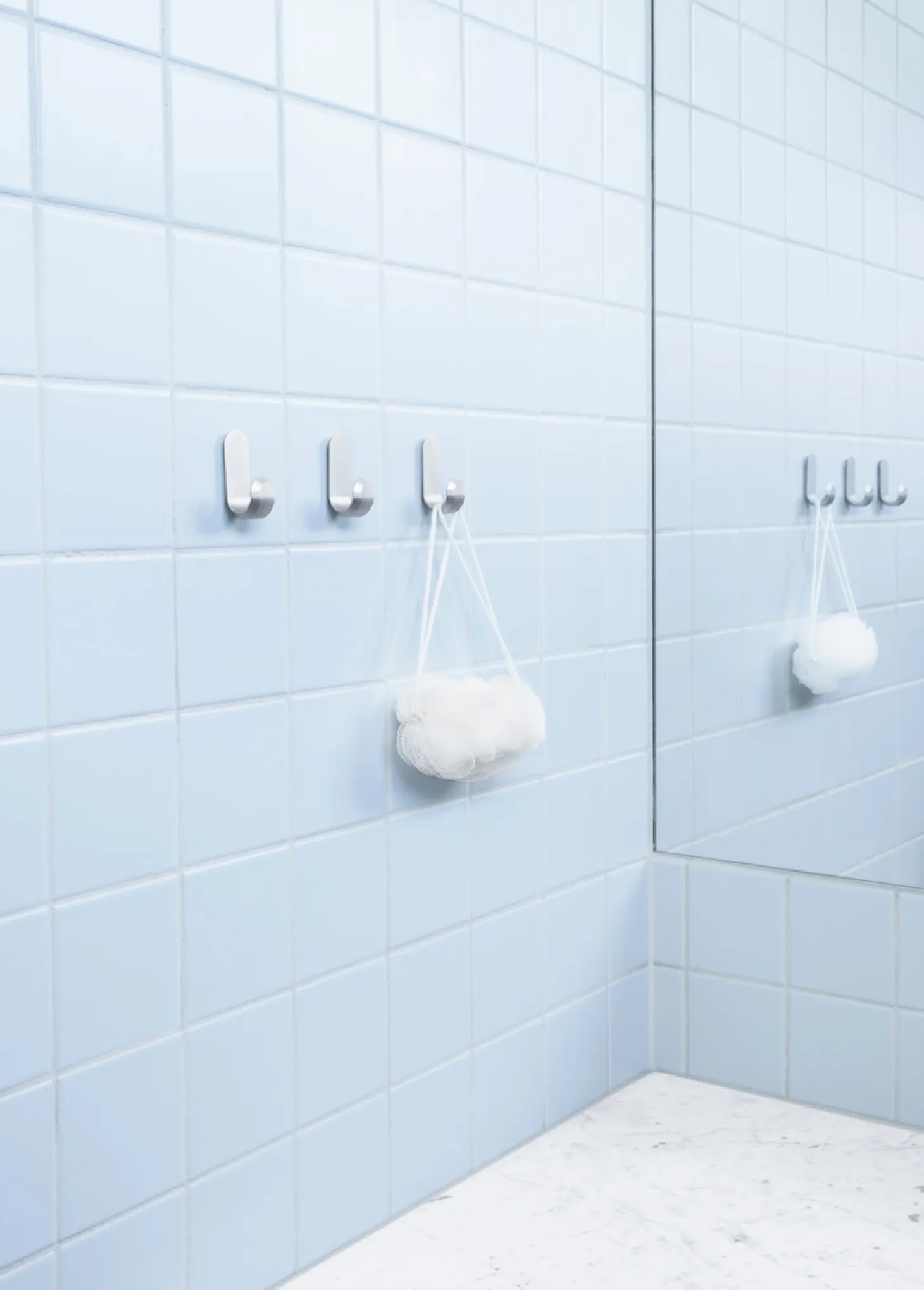 Normann Copenhagen - Curve Mini Knage - sæt med 2 styk - Mat sølvfarvet