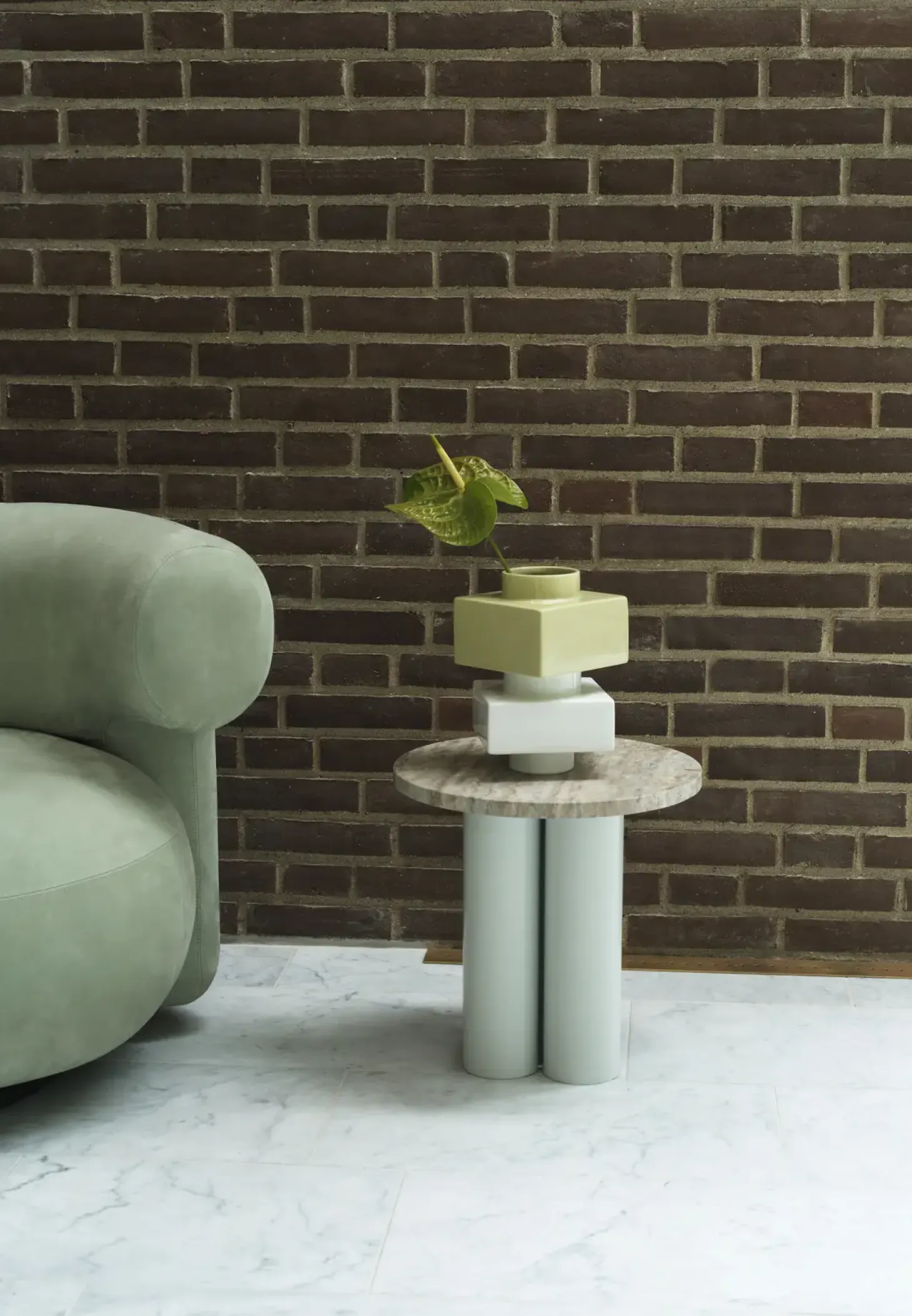 Normann Copenhagen - Deko Object S4 - Sage/Grøn - H: 16 cm