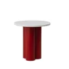 Normann Copenhagen - Dit Table Bright Red - White Carrara