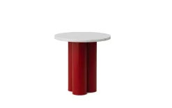Normann Copenhagen - Dit Table Bright Red - White Carrara