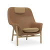 Normann Copenhagen - Drape Lounge Chair High W. Headrest Oak