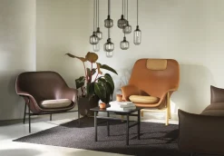 Normann Copenhagen - Drape Lounge Chair High W. Headrest Oak